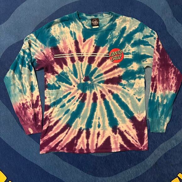 Santa Cruz Tie-Dye Long Sleeve Shirt - Picture 1 of 5
